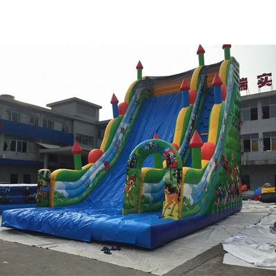 Gorila seca mojada de la liquidación del patio trasero del tema de la sola diapositiva inflable animal del carril