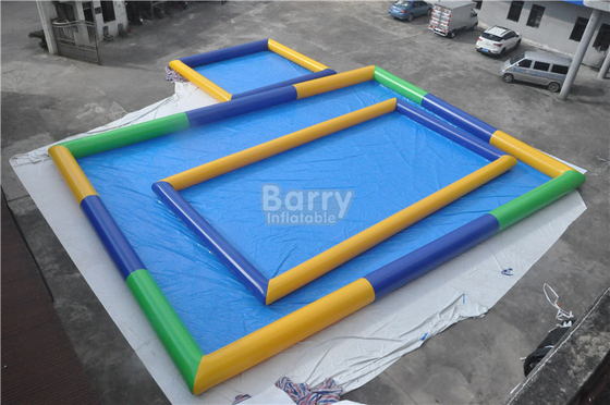 cuadrado inflable de la lona del PVC de 0.9m m para la piscina del partido