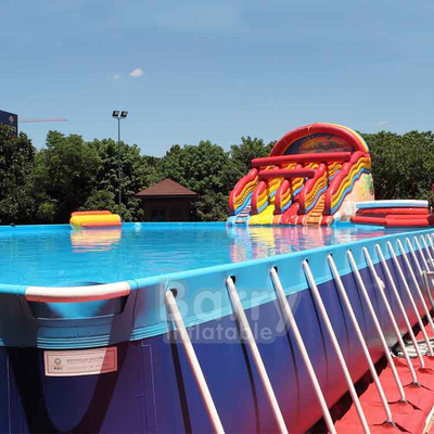 Piscina del marco metálico de Plato Portable Water Pool Inflatable